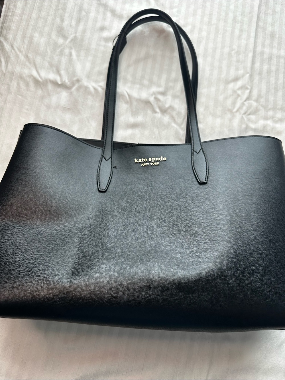 Kate Spade All Day Large Leather Tote Bag Black